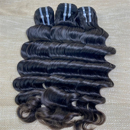 3Bundles/4bundles Raw Hair Loose Deep wave Brazilian Hair One Donor Hair Cuticle Aligned