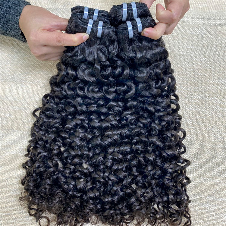 3Bundles/4bundles Raw Hair Italian Curly Brazilian Hair One Donor Hair Cuticle Aligned