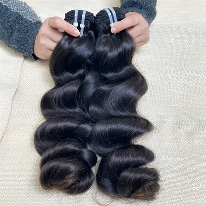 3Bundles/4bundles Raw Hair Loose Wave Brazilian Hair One Donor Hair Cuticle Aligned（复制）