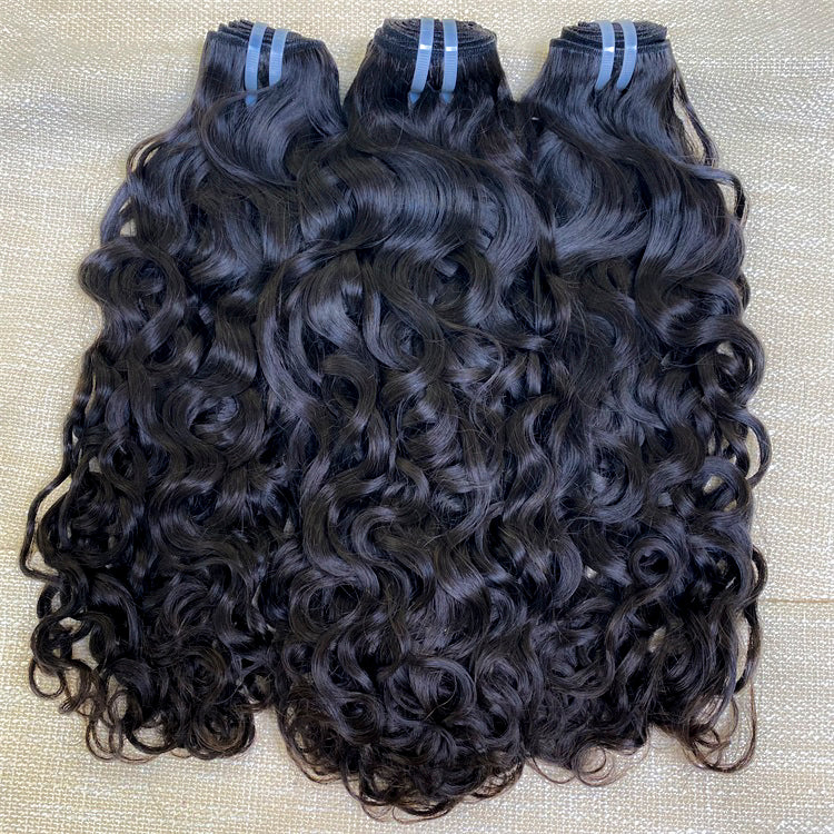 3Bundles/4bundles Raw Hair Water wave Brazilian Hair One Donor Hair Cuticle Aligned