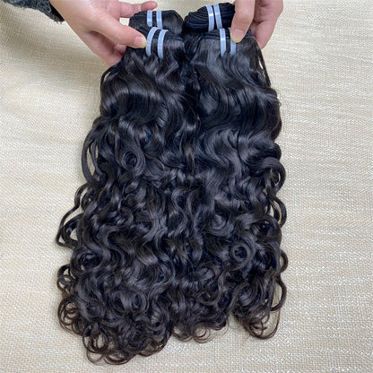 3Bundles/4bundles Raw Hair Water wave Brazilian Hair One Donor Hair Cuticle Aligned