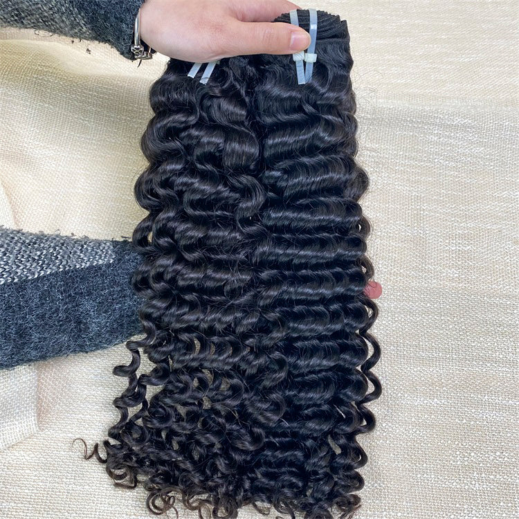 3Bundles/4bundles Raw Hair Deep Wave Brazilian Hair One Donor Hair Cuticle Aligned