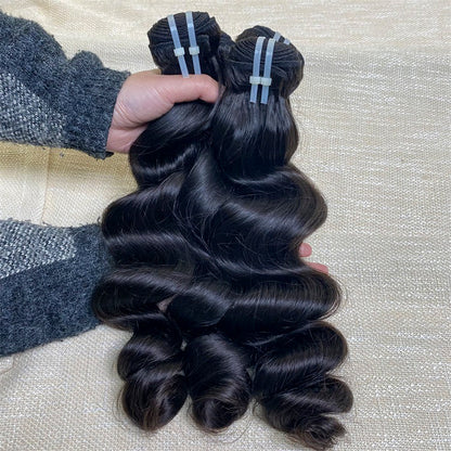 3Bundles/4bundles Raw Hair Loose Wave Brazilian Hair One Donor Hair Cuticle Aligned（复制）