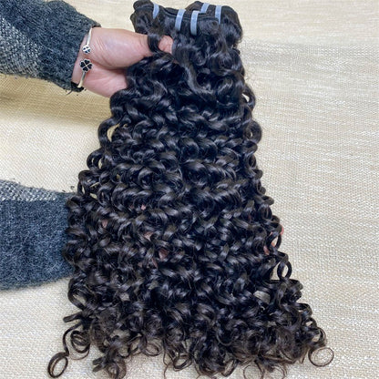 3Bundles/4bundles Raw Hair Italian Curly Brazilian Hair One Donor Hair Cuticle Aligned