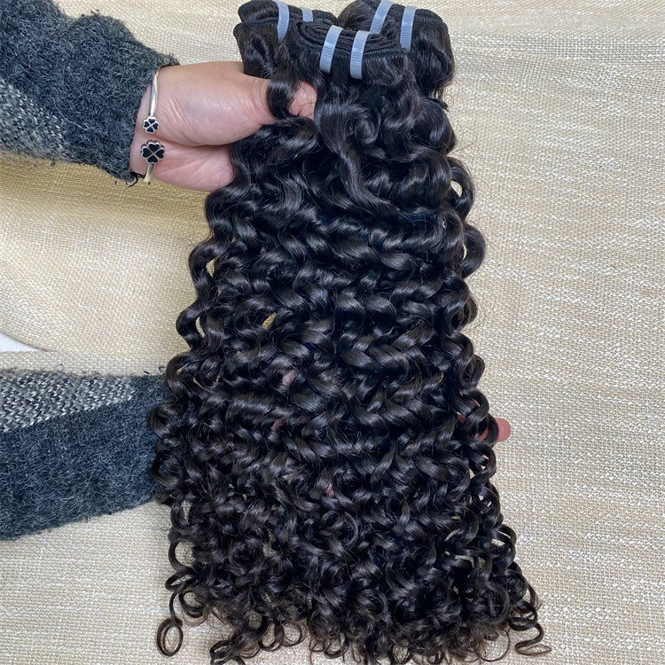 3Bundles/4bundles Raw Hair Italian Curly Brazilian Hair One Donor Hair Cuticle Aligned
