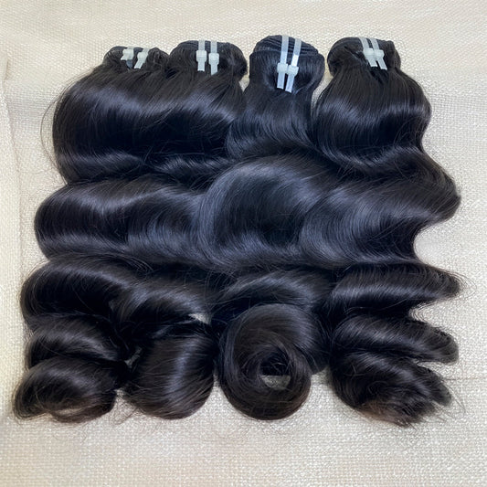 3Bundles/4bundles Raw Hair Loose Wave Brazilian Hair One Donor Hair Cuticle Aligned（复制）