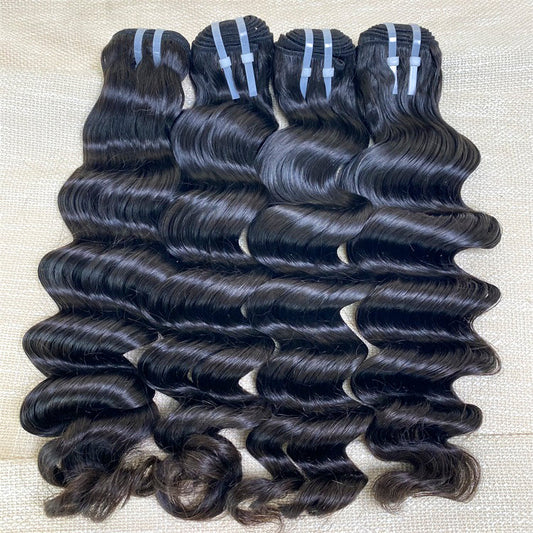 3Bundles/4bundles Raw Hair Loose Deep wave Brazilian Hair One Donor Hair Cuticle Aligned