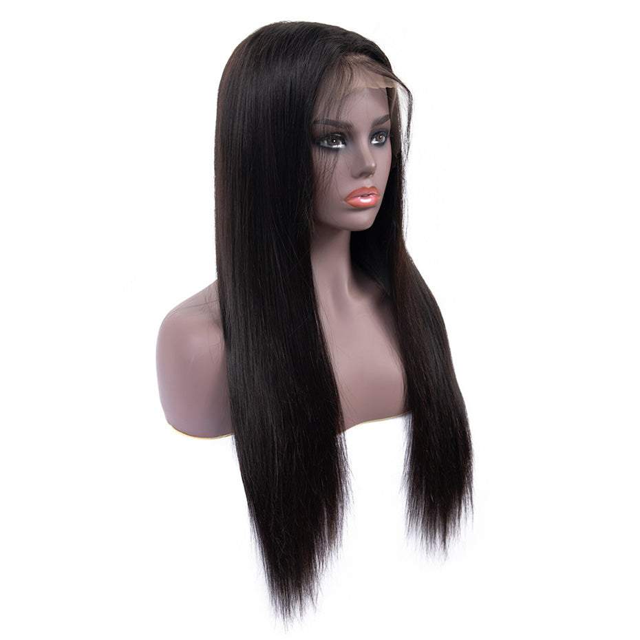4x4 HD Lace Closure Wig Silky Straight Can Bleached Knots