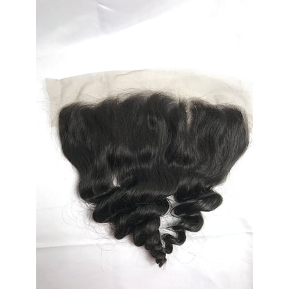 100% Virgin Brazilian Hair Loose Wave bundles with Ear to Ear Lace Frontal