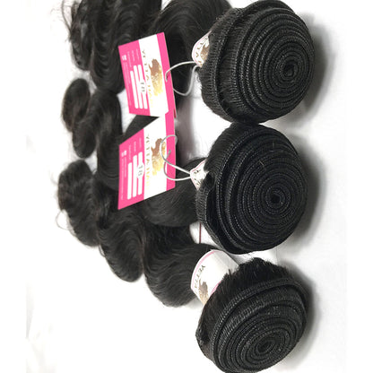 100% Virgin Brazilian Hair Body wave bundles with Top Lace Closure