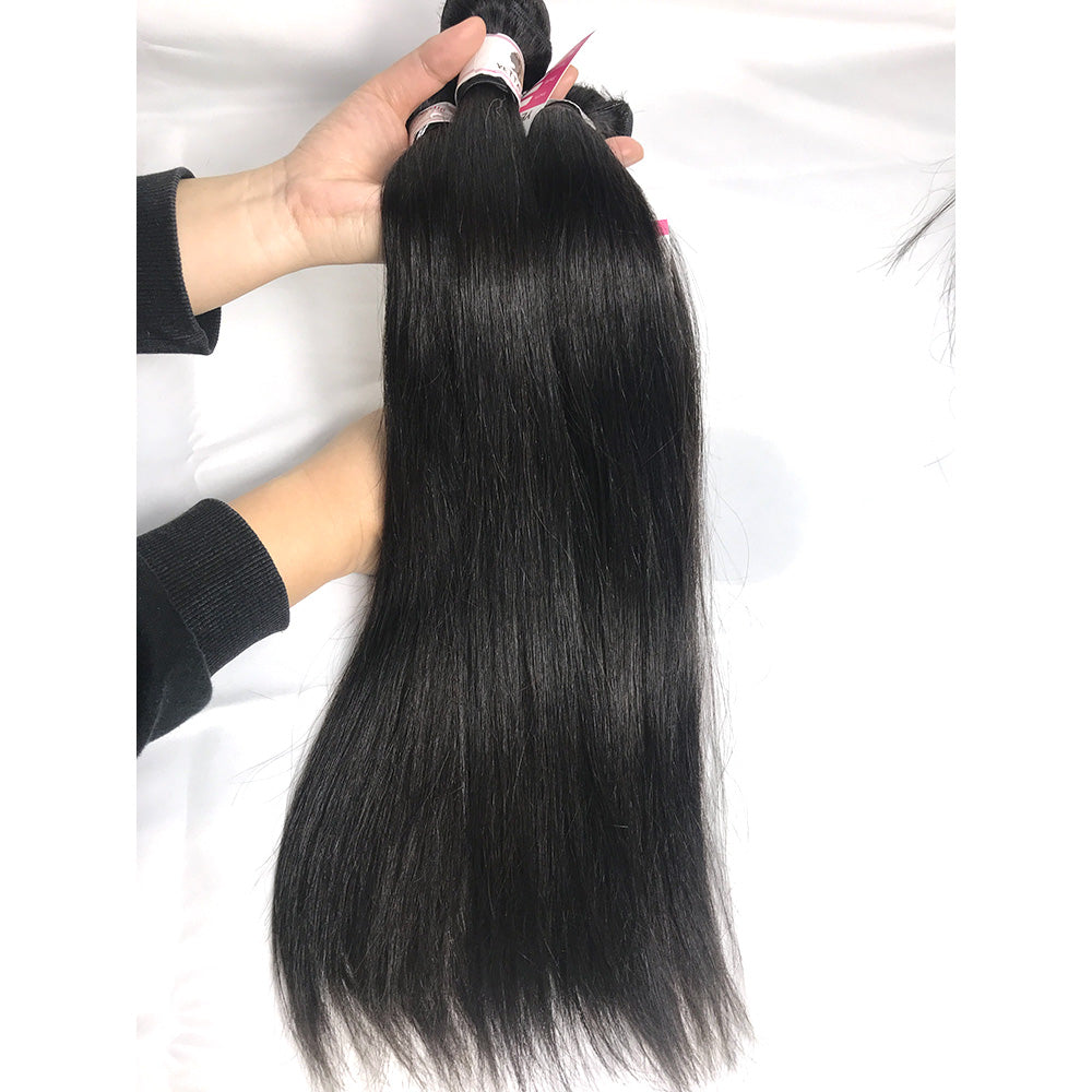 3Bundles/4bundles Top Quality Virgin Brazilian Hair Silky Straight