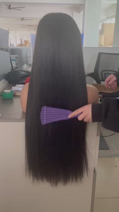 5x5 HD Lace Closure Wig Virgin Brazilian Hair Silky Straight