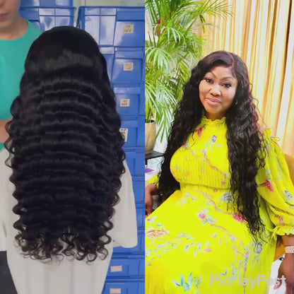 13x4 HD Lace Frontal Wig Virgin Brazilian Hair Pineapple Wave
